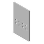 Vermiculitová deska zadní, vrchní KV 025N 01, 03 - ORTEN